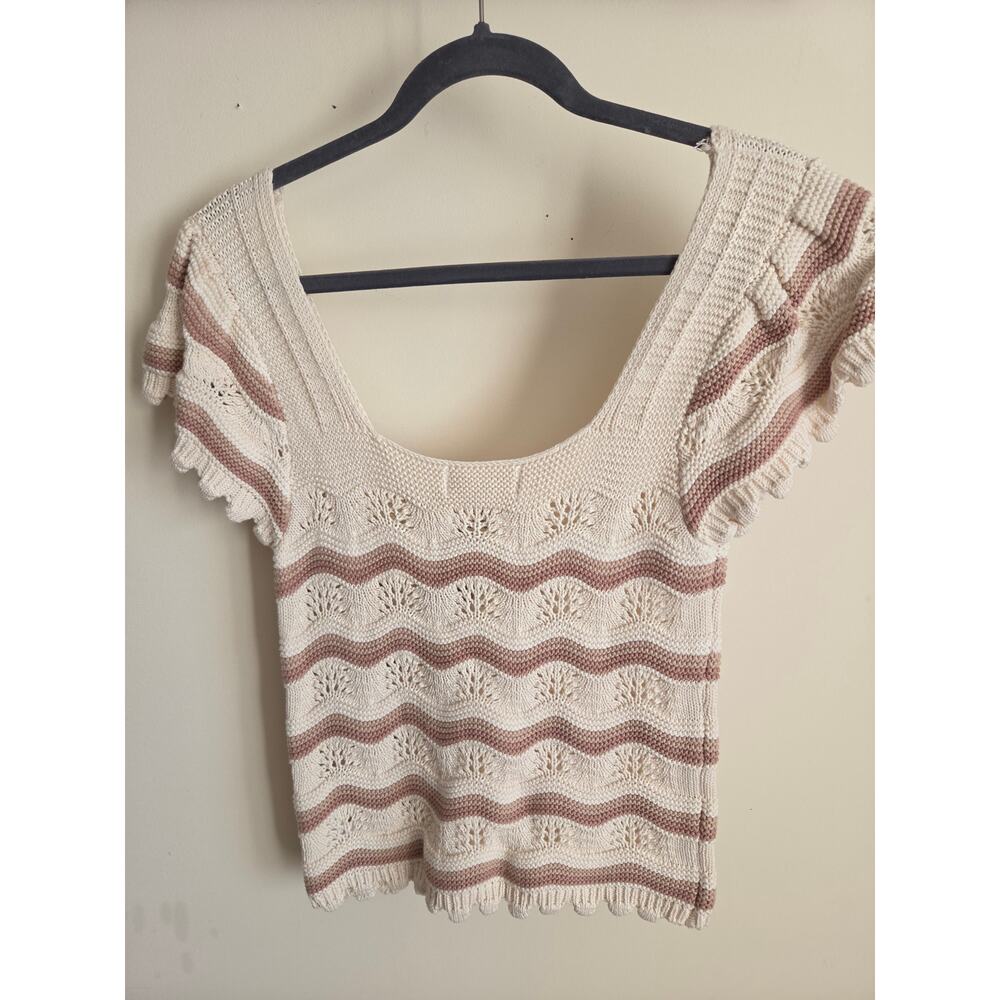 Jessica Simpson Crocheted Crop Top – Size M